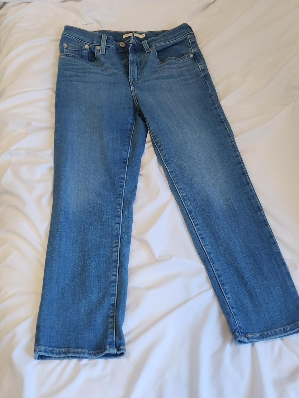 Signature By Levi Strauss Blue High-Rise Straight Jeans